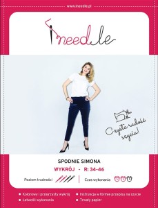 Wykrój iNEEDle - Spodnie Simona