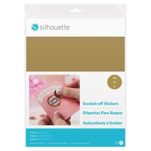 Papier zdrapka Scratch-off w kolorze złotym